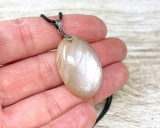 Peach Moonstone Necklace #1