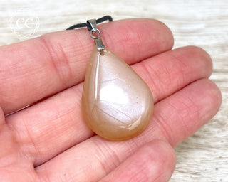 Peach Moonstone Necklace #2