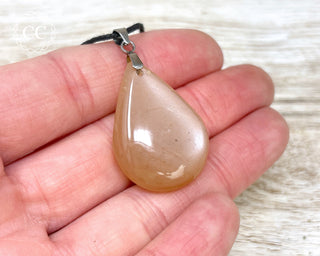 Peach Moonstone Necklace #2