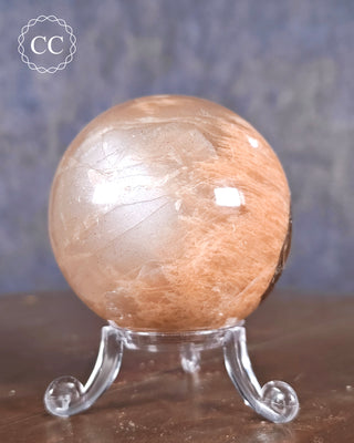 Peach Moonstone Sphere #5