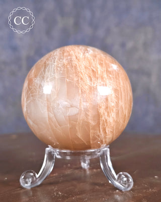 Peach Moonstone Sphere #5