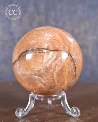 Peach Moonstone Sphere #6