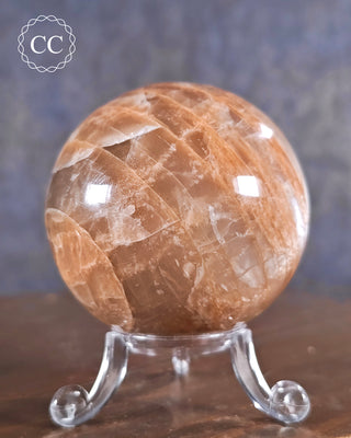 Peach Moonstone Sphere #4