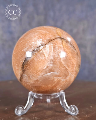 Peach Moonstone Sphere #6