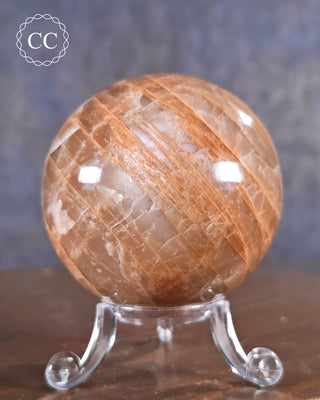 Peach Moonstone Sphere #4