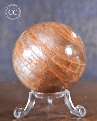 Peach Moonstone Sphere #4