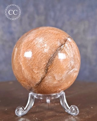 Peach Moonstone Sphere #6