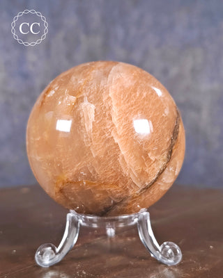 Peach Moonstone Sphere #6