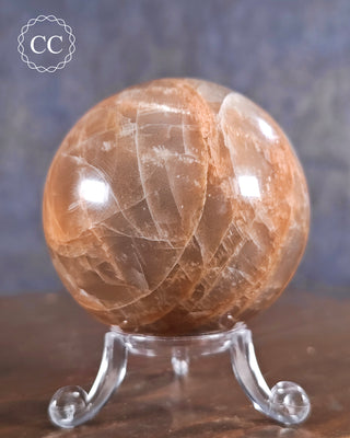 Peach Moonstone Sphere #4