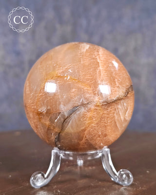 Peach Moonstone Sphere #6