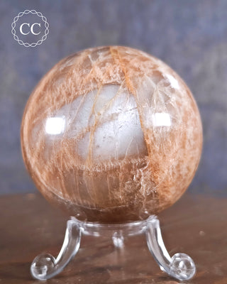 Peach Moonstone Sphere #1
