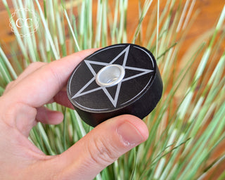 Pentagram Spell Candle Holder