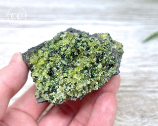 Peridot Crystals on Basalt #10