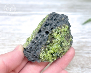 Peridot Crystals on Basalt #11