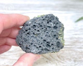 Peridot Crystals on Basalt #11