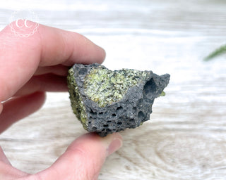 Peridot Crystals on Basalt #11