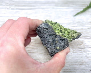Peridot Crystals on Basalt #1