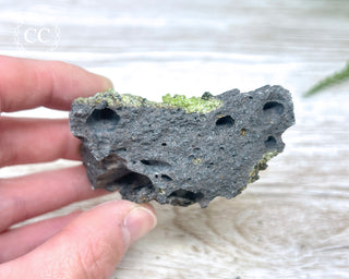Peridot Crystals on Basalt #12