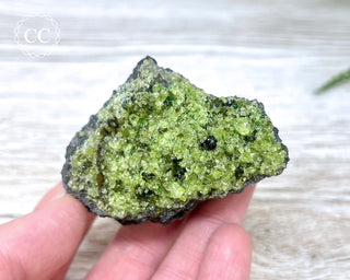 Peridot Crystals on Basalt #13