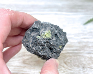 Peridot Crystals on Basalt #13