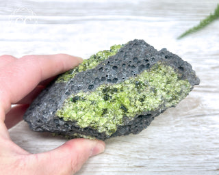 Peridot Crystals on Basalt #2