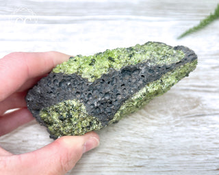 Peridot Crystals on Basalt #2