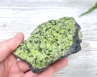 Peridot Crystals on Basalt #1