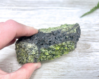 Peridot Crystals on Basalt #2