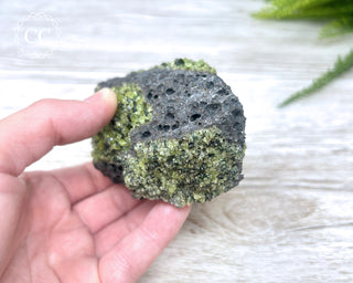 Peridot Crystals on Basalt #2