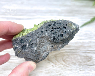 Peridot Crystals on Basalt #3