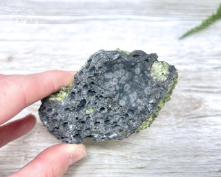 Peridot Crystals on Basalt #1