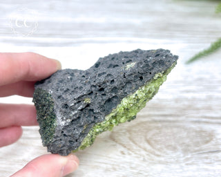 Peridot Crystals on Basalt #3