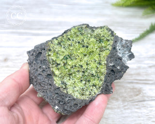 Peridot Crystals on Basalt #4