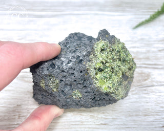 Peridot Crystals on Basalt #1