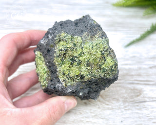 Peridot Crystals on Basalt #4