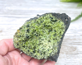 Peridot Crystals on Basalt #5