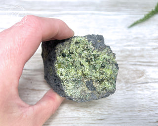 Peridot Crystals on Basalt #1