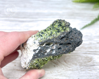 Peridot Crystals on Basalt #5