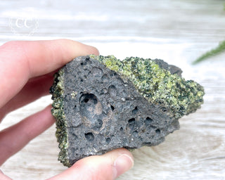 Peridot Crystals on Basalt #6