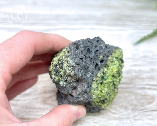 Peridot Crystals on Basalt #6
