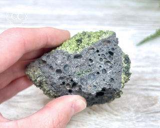 Peridot Crystals on Basalt #6