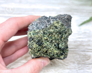Peridot Crystals on Basalt #6