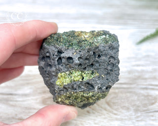Peridot Crystals on Basalt #7