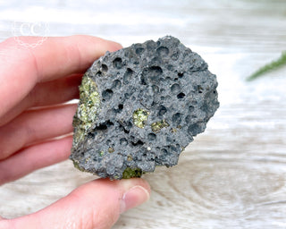 Peridot Crystals on Basalt #7