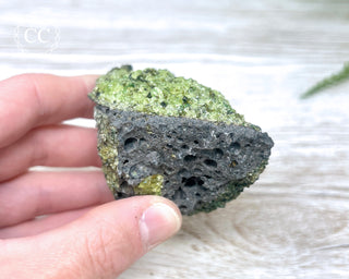 Peridot Crystals on Basalt #7