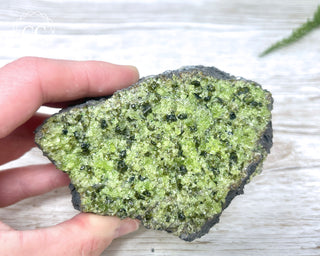 Peridot Crystals on Basalt #1