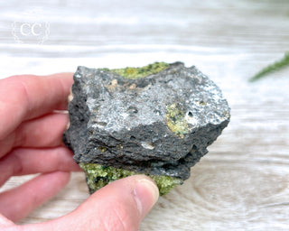 Peridot Crystals on Basalt #8