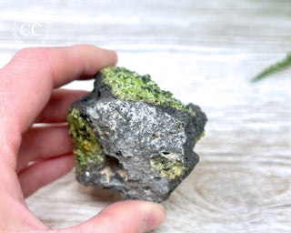 Peridot Crystals on Basalt #8