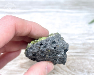 Peridot Crystals on Basalt #9