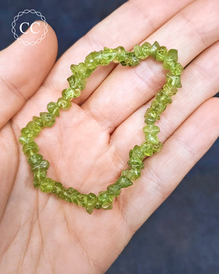 Peridot Gemchip Bracelet